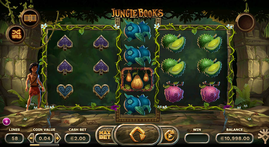 Геймплей нового игрового автомата «Книга Джунглей»