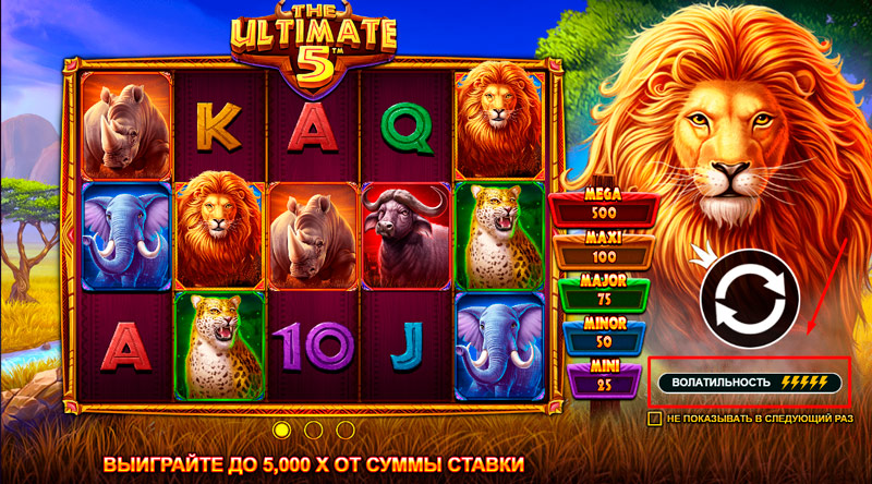 Волатильность The Ultimate 5